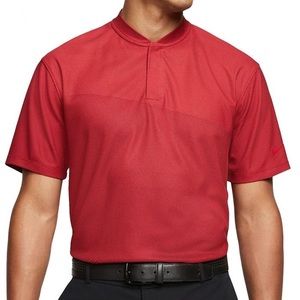 Nike Dri-Fit Tiger Woods Blade Collar Golf Polo -Red- Men’s Large